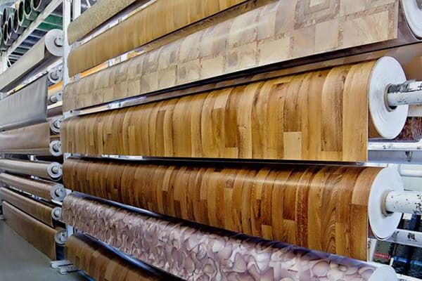 Linoleum in the store