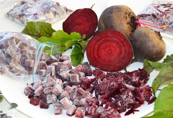 Frozen beetroot