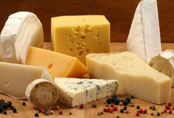 Various cheeses