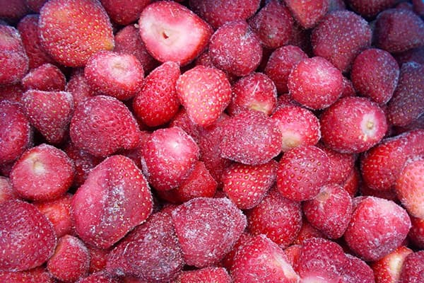 Frozen strawberries