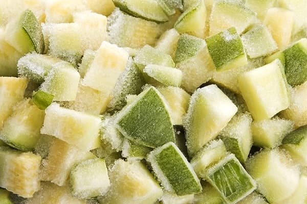 Frozen zucchini