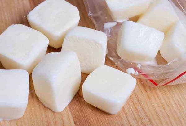 frozen mozzarella