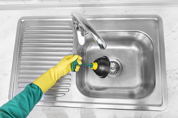 Cleaning with a plunger
