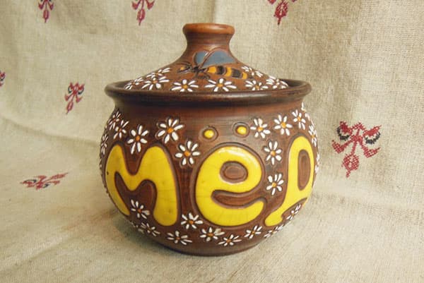 Ceramic Honey Pot
