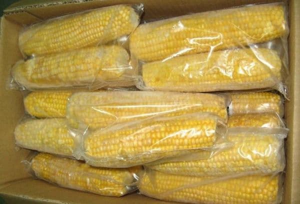 Whole frozen cobs