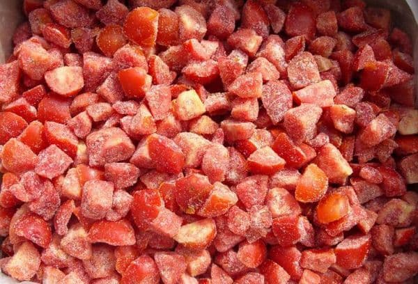 Frozen Tomatoes Sliced