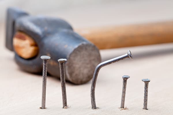 Hammering nails