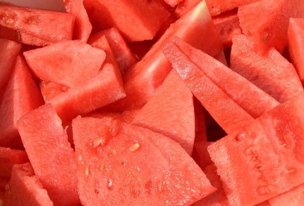 Watermelon with sugar