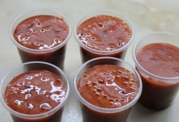 Mashed plum