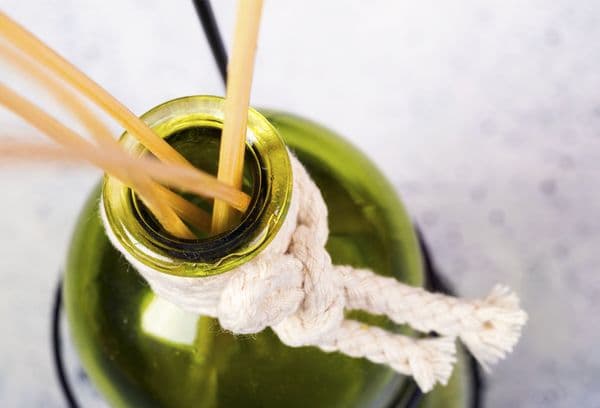 Bamboo sticks in essential oil
