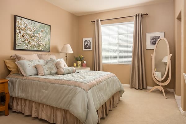 Mirror in the bedroom