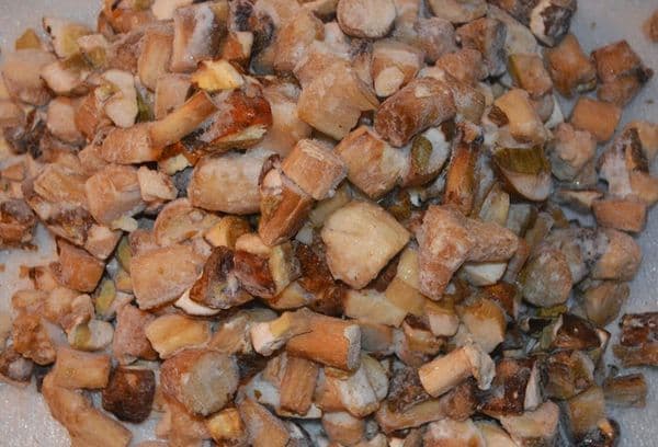 Frozen mushrooms