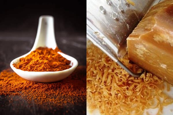Red pepper and grated laundry soap
