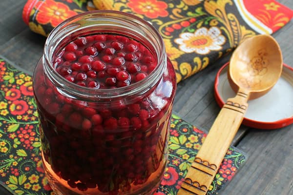 Soaked lingonberry