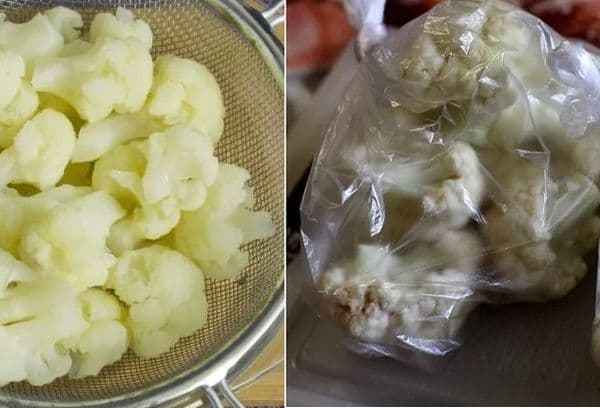 Blanched Cauliflower Freezing
