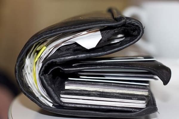 A lot of excess in the wallet
