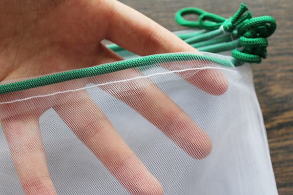Homemade fabric food bag