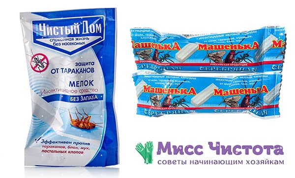 Insecticidal insect chalk