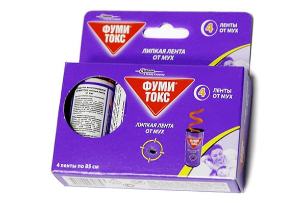 Adhesive tape from flies Fumitoks