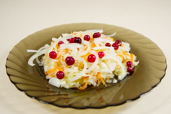 Sauerkraut with cranberries