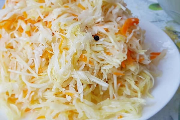 Saltless Sauerkraut