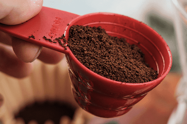 Ground coffee