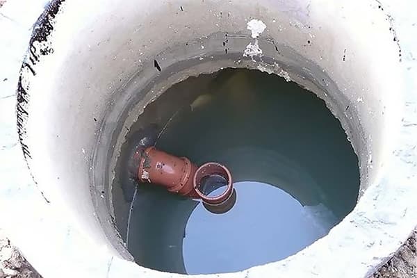 Crowded septic tank