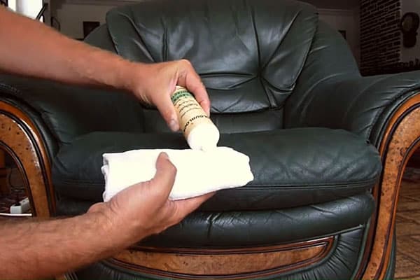 Leather chair care