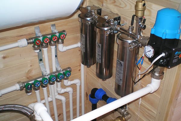 Water distribution in the house