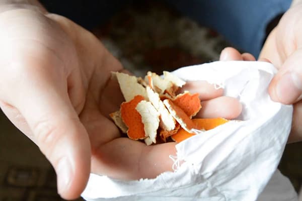 Moth tangerine peels