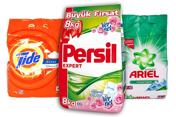 Ariel, Persil and Tide Powders