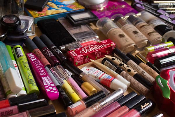 A lot of makeup