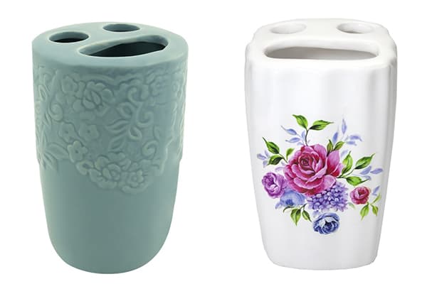 Glass for Toothbrushes and Fix Prise Paste