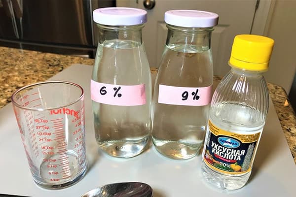 Acetic acid solution 6% and 9%